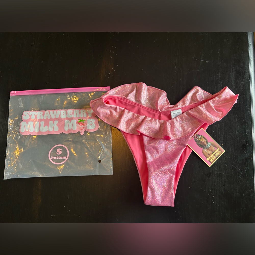 Strawberry milk mob bikini bottoms